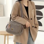 Bolsos cruzados, bolsos de hombro y bolsos tipo mensajero, de diseño neutro, para hombres y mujeres, son ideales para el uso diario en el trabajo y para los desplazamientos diarios. - Imagen 6