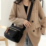 Bolsos cruzados, bolsos de hombro y bolsos tipo mensajero, de diseño neutro, para hombres y mujeres, son ideales para el uso diario en el trabajo y para los desplazamientos diarios. - Imagen 5