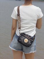 Bolso Bandolera Yan Shuang, Diseño Original, Multibolsillos, Impermeable, Ligero, Moderno y Casual para Mujer - Imagen 3