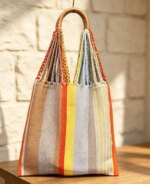 Bolso Tote Tejido con Bloques de Color Estilo Marni 2026, Bolso Grande de Mano y Hombro Casual - Imagen 3