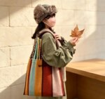 Bolso Tote Tejido con Bloques de Color Estilo Marni 2026, Bolso Grande de Mano y Hombro Casual