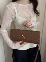 Bolso de Hombro Elegante con Textura Tejida, Estilo , Bolso de Mano para Cena, Bolso Cruzado para Mujer, Estilo Casua... - Imagen 2