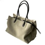 Bolso tote retro de lona gruesa para mujer, de gran capacidad, bandolera, impermeable, de mano - Imagen 5