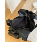 2026 Nuevo Negro Vintage texturado bolso de gran capacidad Crossbody hombro manija superior bolso para las mujeres - Imagen 4