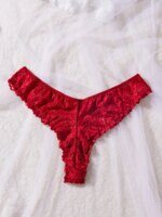 Conjunto de lencería para mujer con encaje y escote en V - Imagen 2