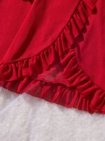 Conjunto de lencería para mujer con encaje y escote en V - Imagen 6