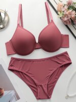 Conjunto de sujetadores con aros y relleno para mujer, ideal para el uso diario, conjunto de lencería para mujer.