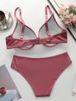 Conjunto de sujetadores con aros y relleno para mujer, ideal para el uso diario, conjunto de lencería para mujer. - Imagen 2