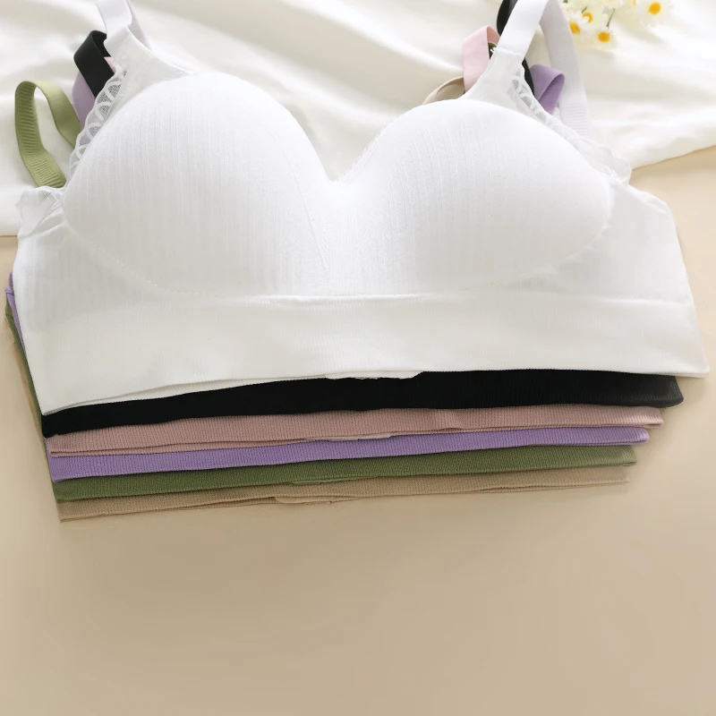 [Conjunto] Conjunto de lencería sexy para mujer Conjunto de sujetadores push-up Sujetador con aros sólidos Conjunto de bragas de ropa interior diaria