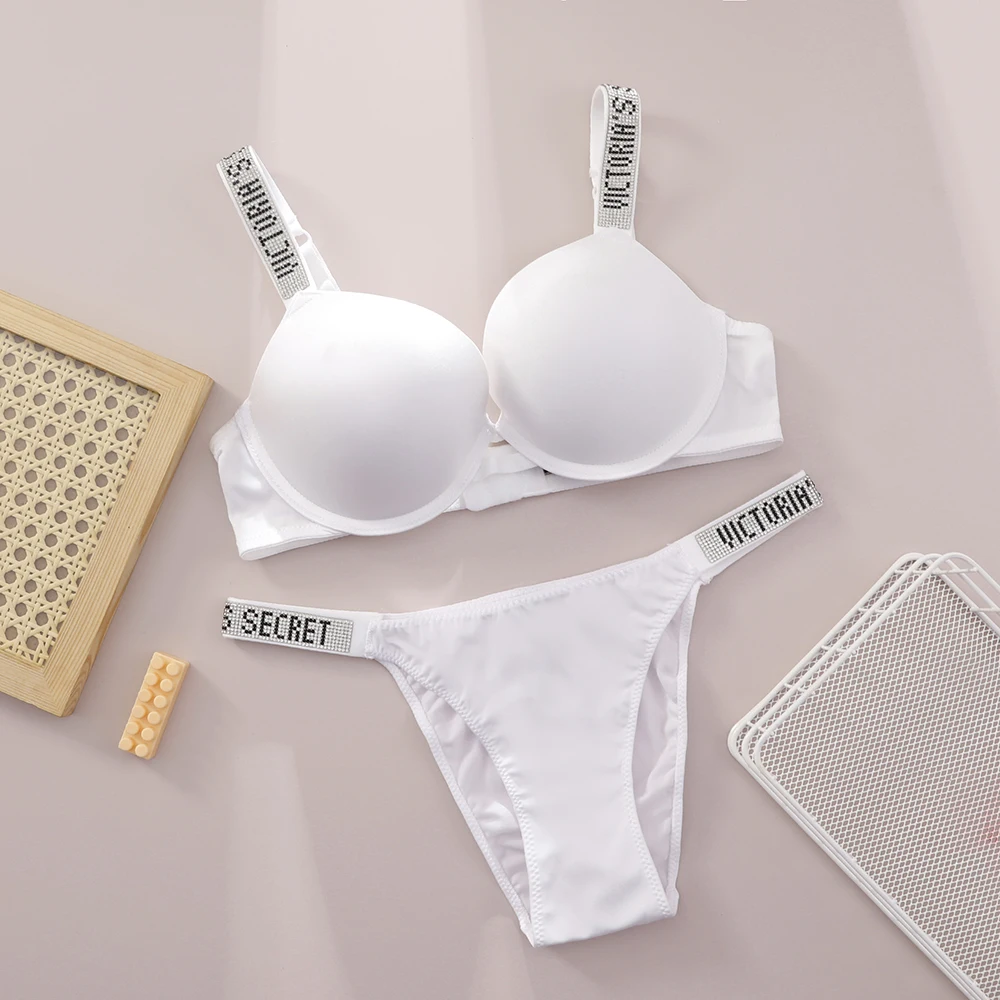 Conjunto de lencería para mujer, bralette de encaje con push-up, sin costuras, cómodo y transpirable, para estar en casa, conjunto de lencería, conjunto de ropa interior, conjunto de sujetador y braga