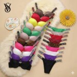 Conjunto de lencería para mujer, bralette de encaje con push-up, sin costuras, cómodo y transpirable, para estar en casa, conjunto de lencería, conjunto de ropa interior, conjunto de sujetador y braga