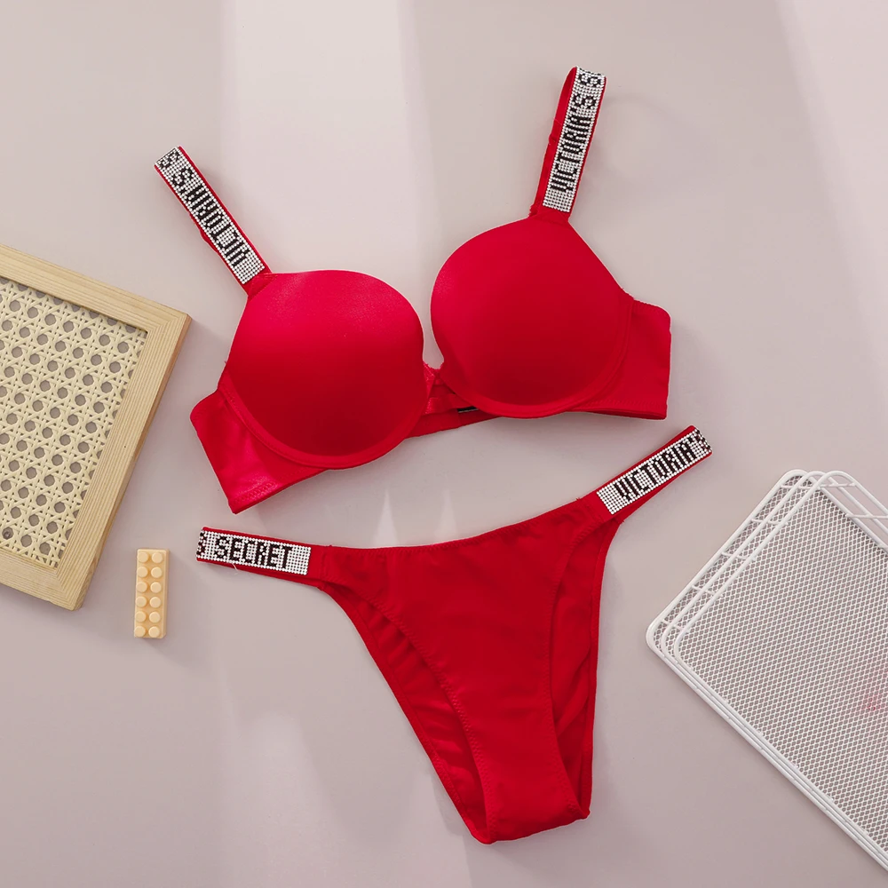 Conjunto de lencería para mujer, bralette de encaje con push-up, sin costuras, cómodo y transpirable, para estar en casa, conjunto de lencería, conjunto de ropa interior, conjunto de sujetador y braga