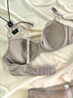 Conjunto de lencería de copa fina francesa para mujer, sujetadores de encaje Sexy, ropa interior de alta calidad, sujetador de realce inalámbrico, conjunto de bragas transpirables - Imagen 4
