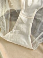 Conjunto de lencería de copa fina francesa para mujer, sujetadores de encaje Sexy, ropa interior de alta calidad, sujetador de realce inalámbrico, conjunto de bragas transpirables - Imagen 6