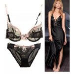 Sujetador ultrafino con tiras de acero, conjunto de lencería de encaje a la moda para tallas grandes, conjunto de sujetador transparente y cómodo, material suave, tallas S-XL para uso durante todo el día. - Imagen 5