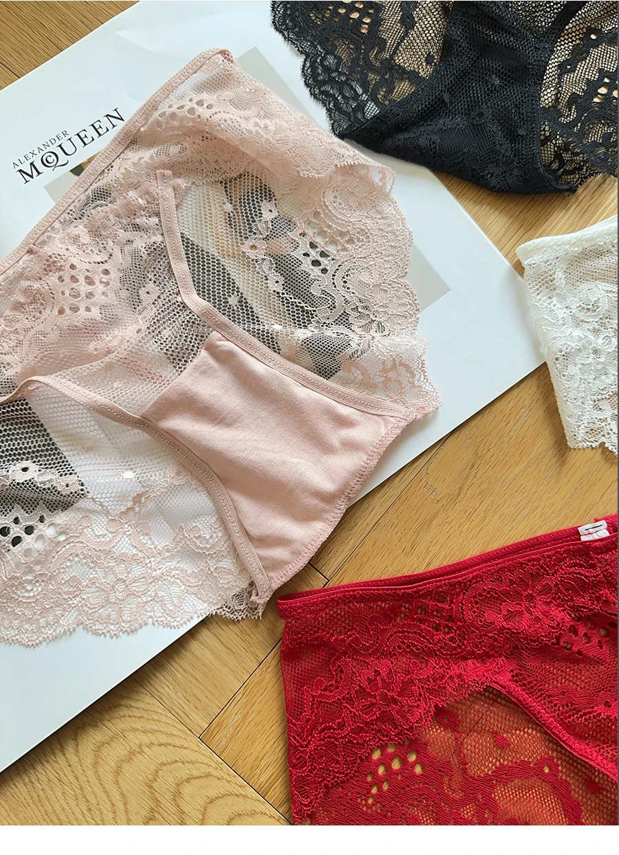 Sujetador Halter de encaje francés de lujo, Bralette transparente de realce de pecho pequeño, conjunto de lencería negra seductora, comodidad sin aros MOYISU AB