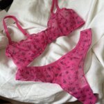 Conjunto de lencería ultrafina francesa, sujetador Sexy de encaje con estampado Floral, ropa interior de moda para mujer, conjuntos de sujetadores e Tanga íntimos transpirables de malla - Imagen 2