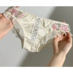 BANERDANNI Conjunto de lencería con sujetador de encaje japonés, Pure Desire, sexy, sin aros, realce de busto, sujetador de verano, conjunto de sujetador 32‑38AB - Imagen 6