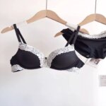 Conjunto de lencería sexy con estampado de leopardo para mujer, sujetador de encaje push-up sin aros, ropa interior diaria atractiva y cómoda que realza la figura. - Imagen 3